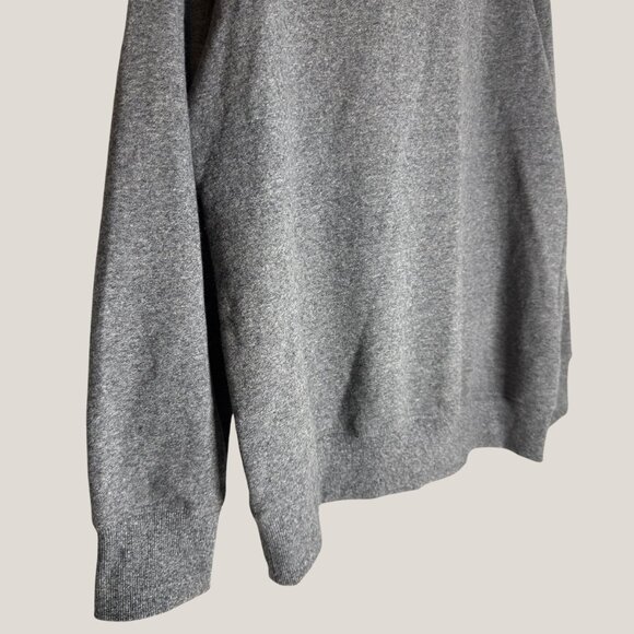 Women's Marc NY Performance Gray Gold Stripe Cowl Neck Sweatshirt, XL - Picture 6 of 7